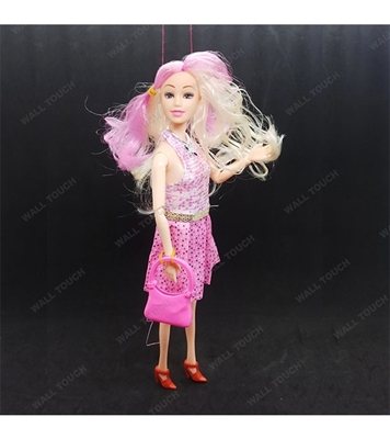 Picture of Kid's Beauty Fashion Show Style Wonderful Barbie Doll Toy Pink