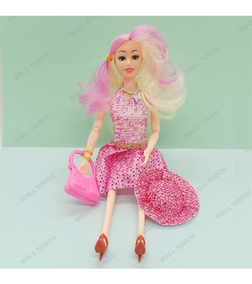 Picture of Kid's Beauty Fashion Show Style Wonderful Barbie Doll Toy Pink