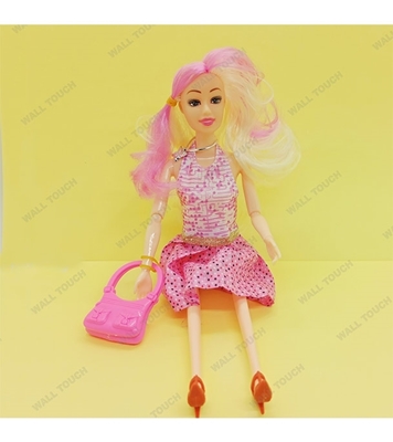 Picture of Kid's Beauty Fashion Show Style Wonderful Barbie Doll Toy Pink