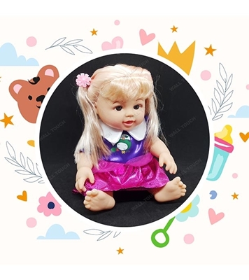 Picture of Kid's My Cute Baby Girl Shape Music And Talking Doll Purple