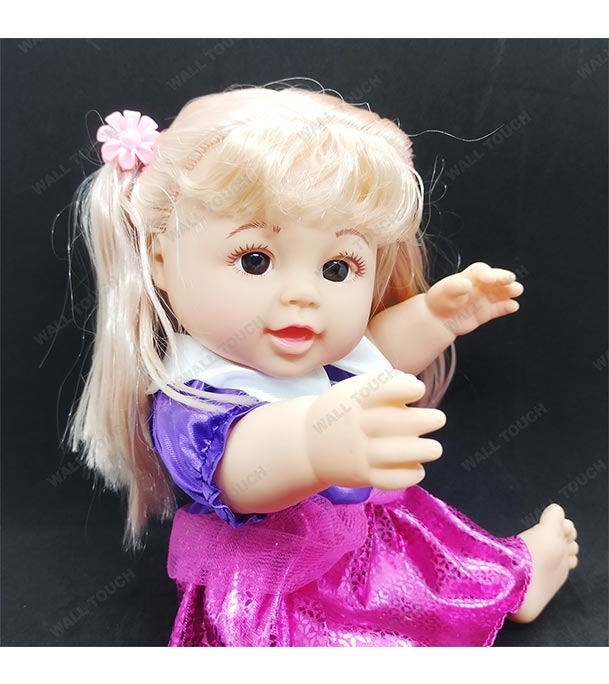 Picture of Kid's My Cute Baby Girl Shape Music And Talking Doll Purple