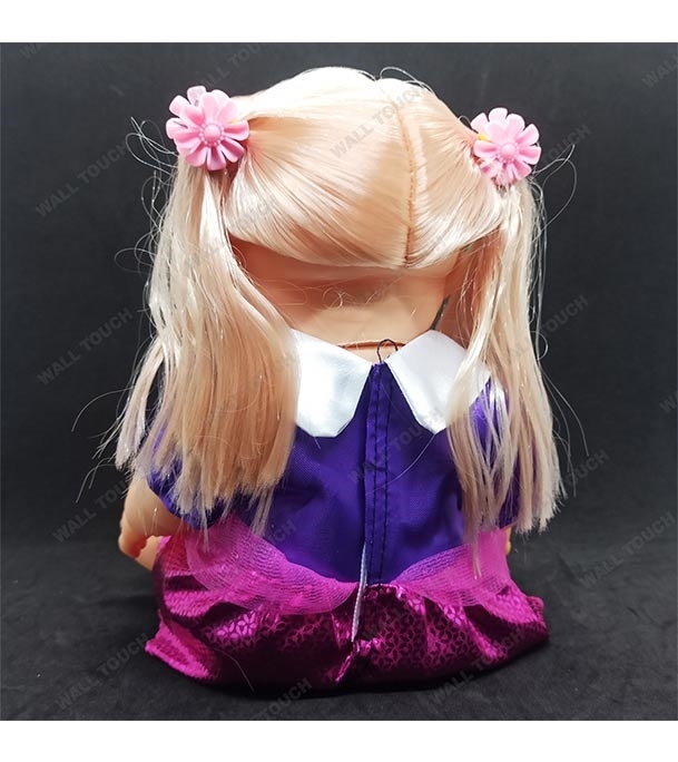 Picture of Kid's My Cute Baby Girl Shape Music And Talking Doll Purple