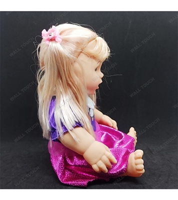 Picture of Kid's My Cute Baby Girl Shape Music And Talking Doll Purple
