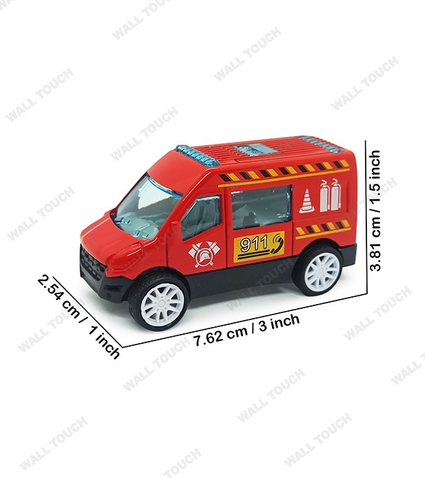 Picture of Kid's Die Cast Metal Car Super Fire Fighting Car Set