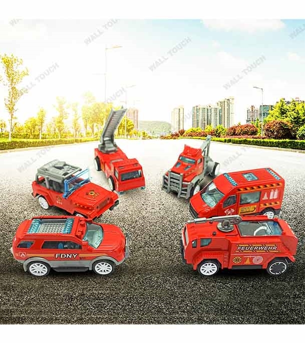 Picture of Kid's Die Cast Metal Car Super Fire Fighting Car Set