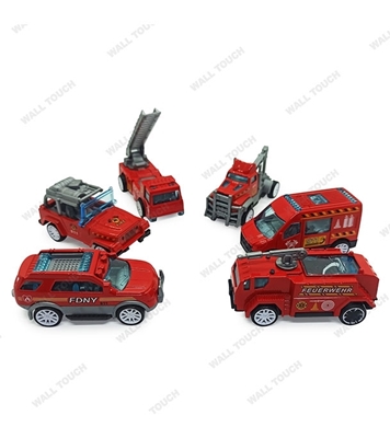 Picture of Kid's Die Cast Metal Car Super Fire Fighting Car Set