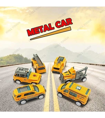Picture of Kid's Die Cast Metal Car Super Fire Fighting Car Set Yellow
