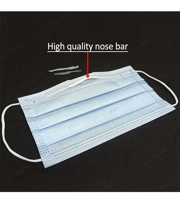 Picture of 3 Layer Disposable Non-Oven Surgical Face Mask With High Quality Noseclip 50 pcs