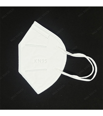 Picture of 5 Layer Pack Folding KN95 Protective Mask With PVC Nose Clip White 1 pc