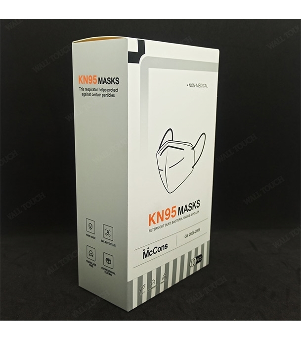 Picture of 5 Layer Mccon Folding KN95 Protective Mask With PVC Nose Clip White 1 pc