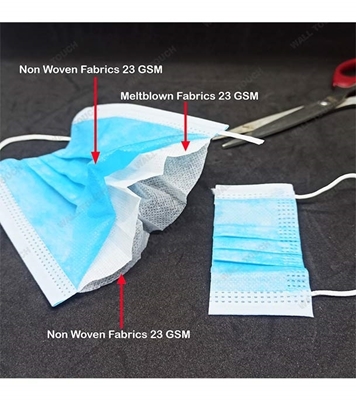 Picture of Imported China 3 Ply Disposable Protective Surgical MaskK With Melt blown Layer