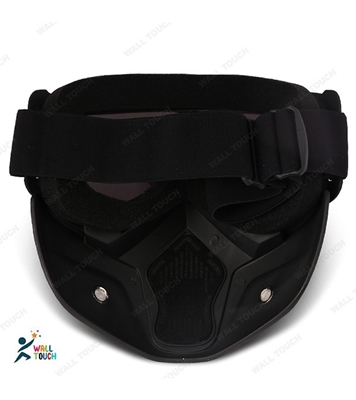 Picture of Modular Motorcycle Bike Riding Helmet Open Face Mask Shield Goggles Detachable