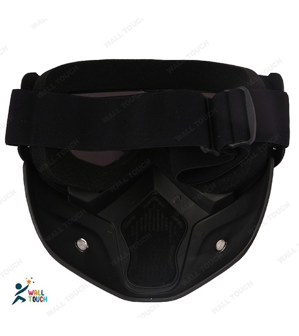 Picture of Modular Motorcycle Bike Riding Helmet Open Face Mask Shield Goggles Detachable