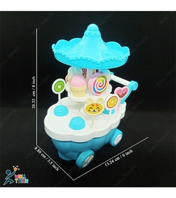Picture of Super Funny Mini Ice Cream Trolley Car Toy With Light & Music