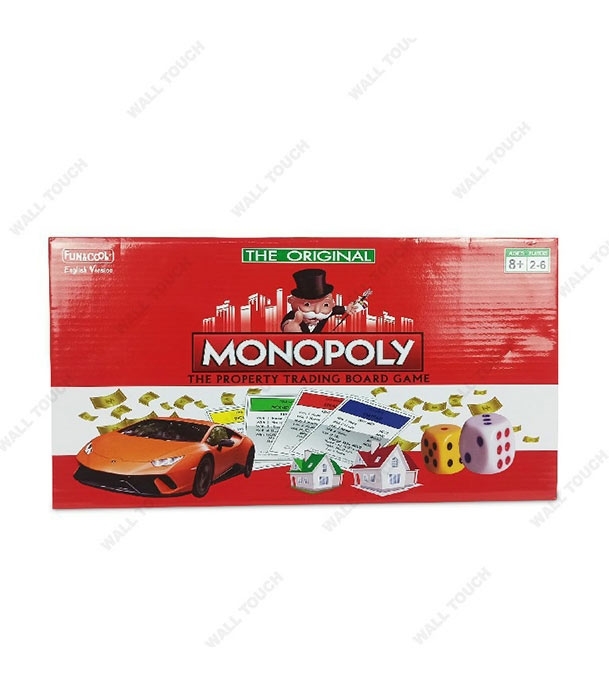 Picture of Monopoly Banking Paper Board Game With Money Card Dice & Others Tools