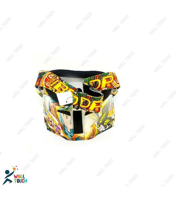 Picture of Modular Motorcycle Bike Riding Helmet Open Face Mask Shield Goggles Detachable