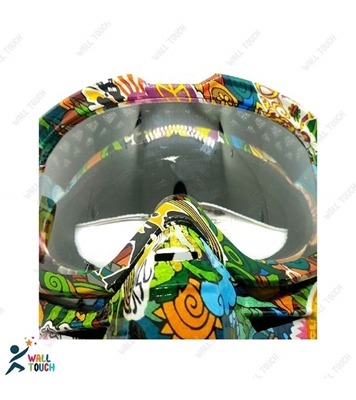 Picture of Modular Motorcycle Bike Riding Helmet Open Face Mask Shield Goggles Detachable