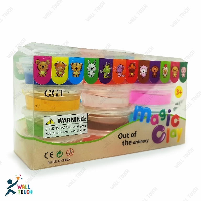 Picture of Box of 12 pcs Gel Clay/Slime Set Bowls Play-dough For Kids