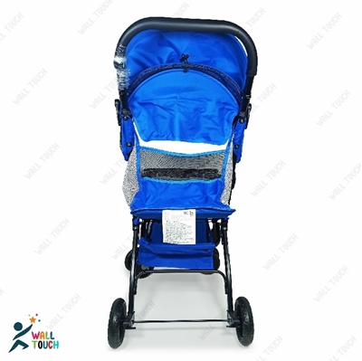 Picture of Lightweight Portable Baby Stroller Baby Trolley 722C Folding Pram for kids From Newborn to 3 Years With Back Rest, Food Tray & Wheel Lock