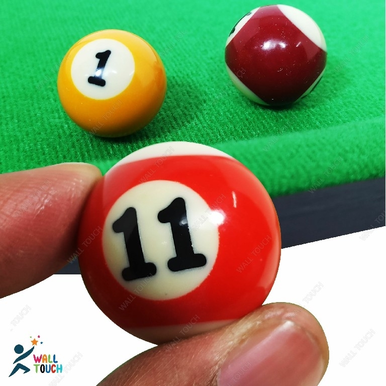 Picture of Mini Tabletop Pool Table Game Billiard Table Set Children's Play Sports Toy With Balls, Cue, Chalk, Billiard Table