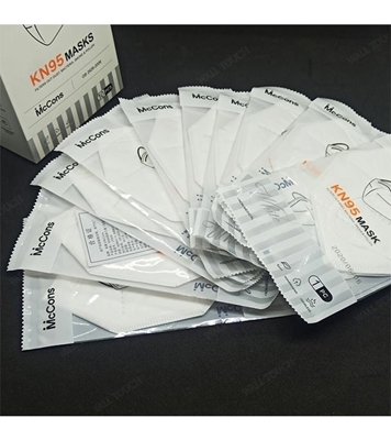 Picture of 5 Layer Mccon Folding KN95 Protective Mask With PVC Nose Clip White 1 pc