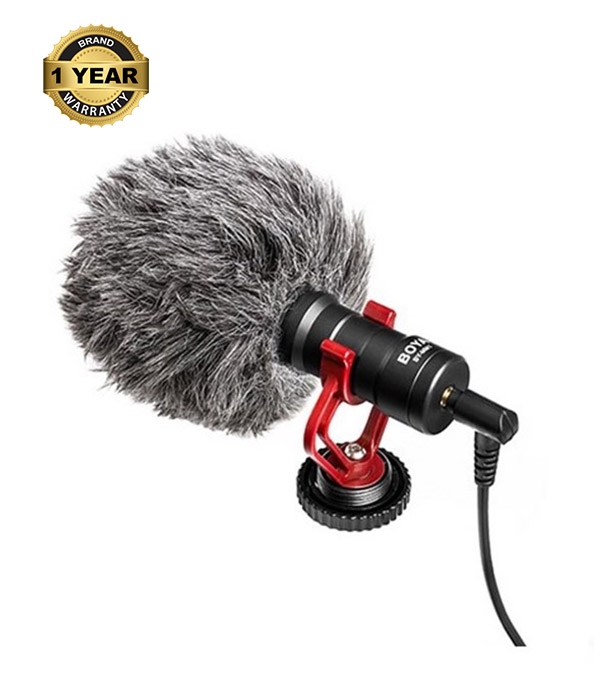 Picture of BOYA BY-MM1 Video Microphone Youtube Vlogging Facebook Live stream Recording Shotgun Mic