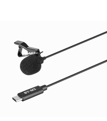 Buy BOYA By-M3 Omnidirectional Lavalier USB C Microphone, Clip-on Lapel Microphone for Android Tablet Laptop Podcast Interview YouTube Video Recording (236in) Online