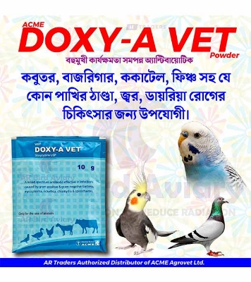 DOXY-A VET POWDER 10gm Pack (Pakhir Thanda Jor er jonno)