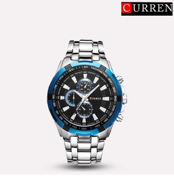 Buy Curren 8023 New Luxury Fashion Analog Military Sports Men Watches Full Steel Band at Best Price In Bangladesh
