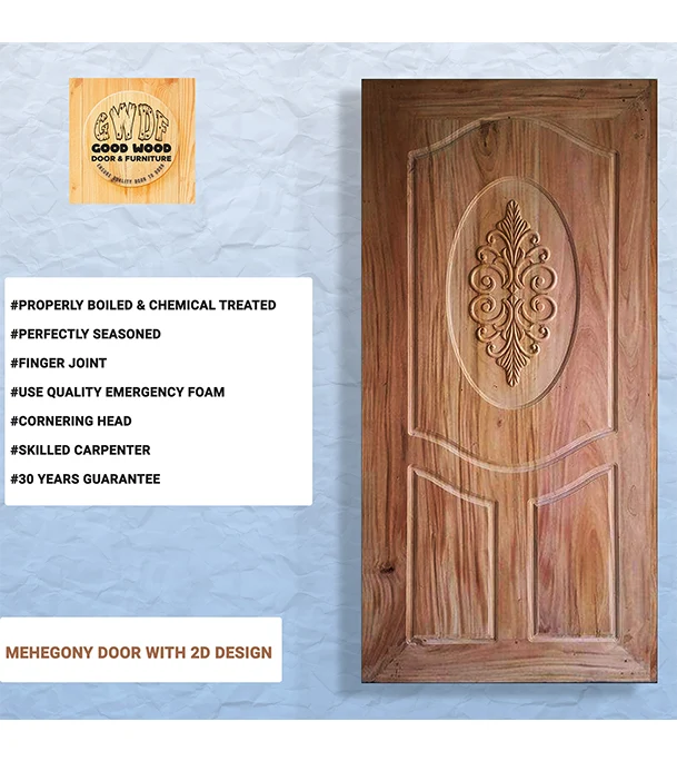 Buy Mehogony Solid Door 2D Design (GWDF-MSD2DD) at Best Price In Bangladesh