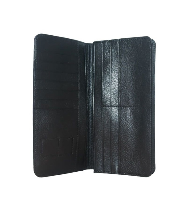 Men's Black Pattern Long Wallet at Best Price In Bangladesh