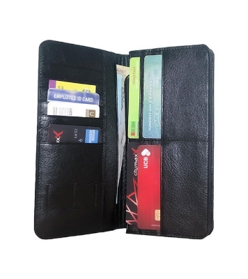 Men's Black Pattern Long Wallet at Best Price In Bangladesh