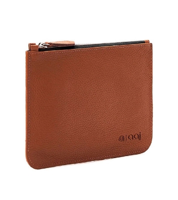 Leather Zipper Pouch 