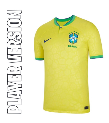 Buy ব্রাজিল (ফিফা 2022) প্লেয়ার ভার্সন-হোম থাই প্রিমিয়াম জার্সি মেন্'স হাফ হাতা at Best Price in Bangladesh