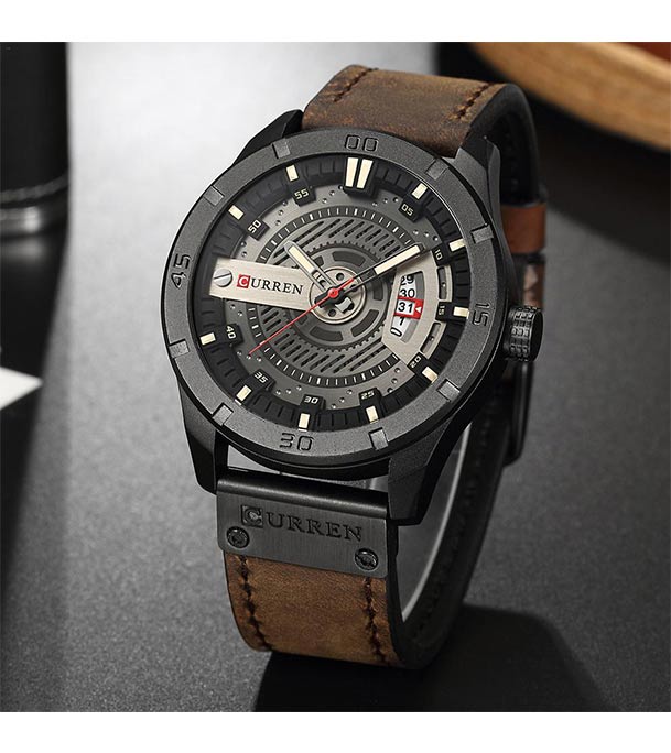 Buy Curren 8301 - Leather Analog Watch for Men at Best Price In Bangladesh