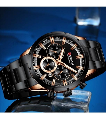 Buy Curren 8355 Luxury Fashion Quartz Watches at Best Price In Bangladesh