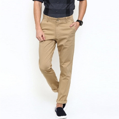Buy Men’s Slim-Fit Chino Gabardine Pants Khaki Online at Best Price