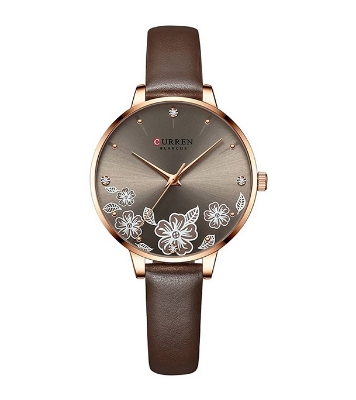 Buy Curren 9068 Female Small Dial Quartz Watch Waterproof Casual Leather Wristwatch at Best Price In Bangladesh	