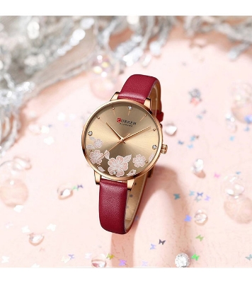 Buy Curren 9068 Female Small Dial Quartz Watch Waterproof Casual Leather Wristwatch  at Best Price In Bangladesh