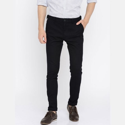 Picture of Men’s Slim-Fit Chino Gabardine Pants Deep Black