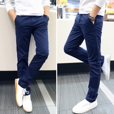 Picture of Men’s Slim-Fit Chino Gabardine Pants Royal Blue