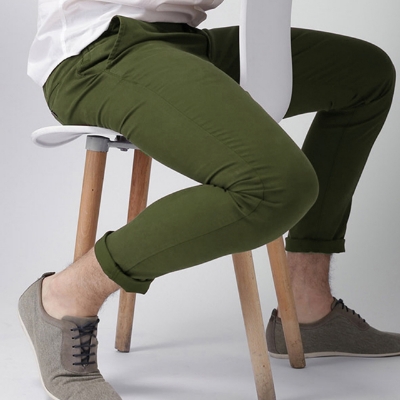 Picture of Men’s Slim-Fit Chino Gabardine Pants Olive