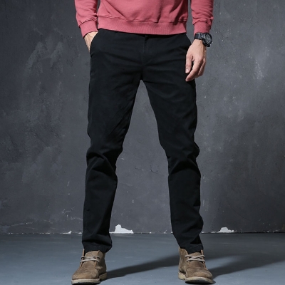 Picture of Men’s Slim-Fit Chino Gabardine Pants Deep Black
