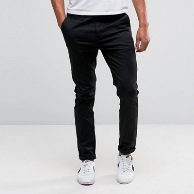 Picture of Men’s Slim-Fit Chino Gabardine Pants Deep Black