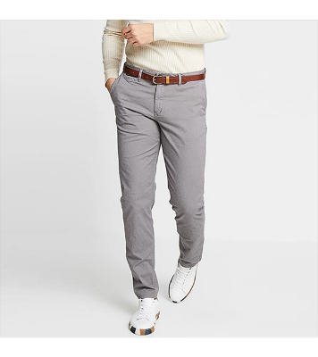 Picture of Men’s Slim-Fit Chino Gabardine Pants Grey