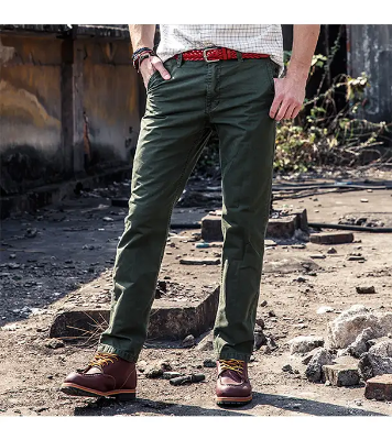 Picture of Men’s Slim-Fit Chino Gabardine Pants Olive