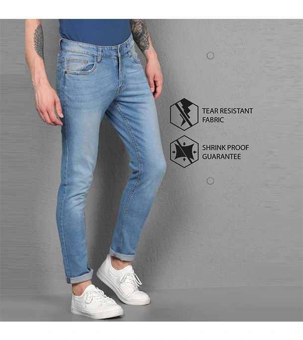 Picture of Men’s Slim-Fit Stretchable Jeans Pant Light Blue