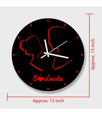 Picture of Valentine Thematic Wooden Board Wall Clock