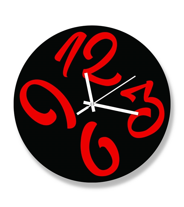 Picture of Valentine Thematic Wooden Board Wall Clock