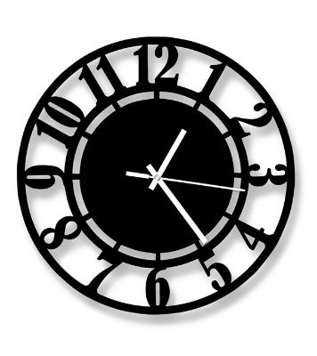 Picture of Decorative MDF Wooden Board Wall Clock